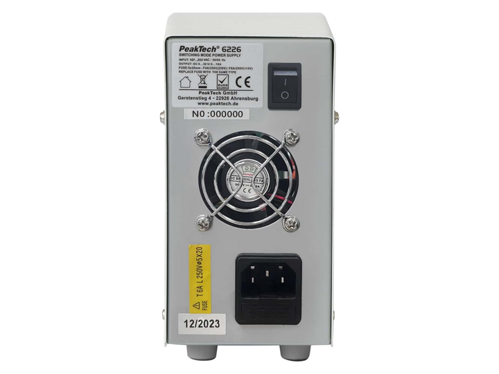 Peaktech Labornetzteil Netzgerät Netzteil 0 30 V 0 10 A Regelbar P 6226 Potentiome D-Ware - 4250569403705