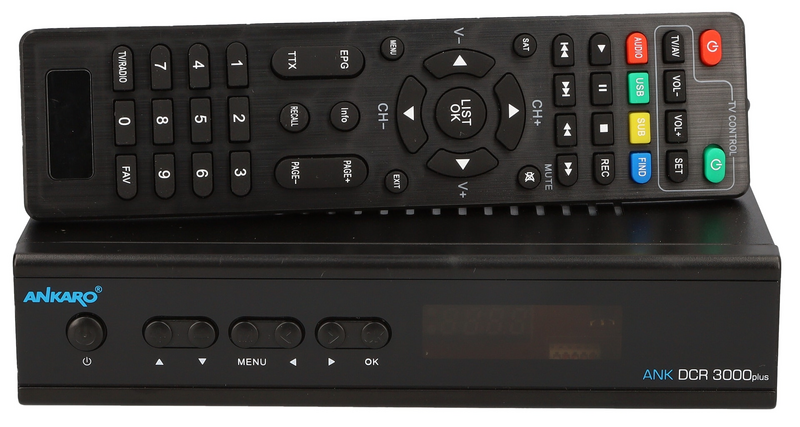 Ankaro Dvb C Receiver Kabelreceiver Hdtv Pvr Schwarz Mit Fernbedienung Batterien B-Ware - 4250786607481