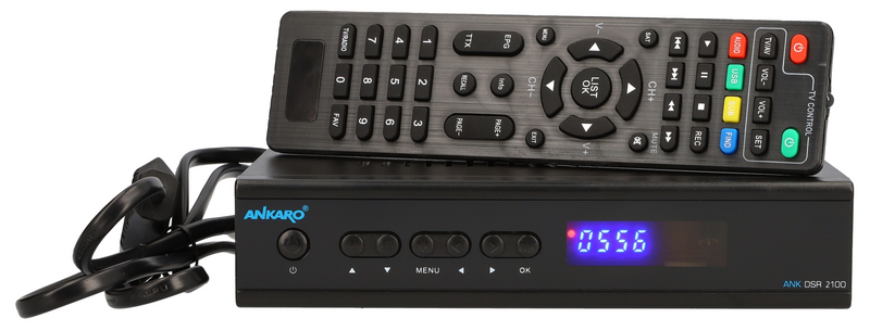 Ankaro Dvb S Hdtv Receiver Empfänger Dsr 2100/Pvr Satellitenreceiver Digital B-Ware - 4250786607504
