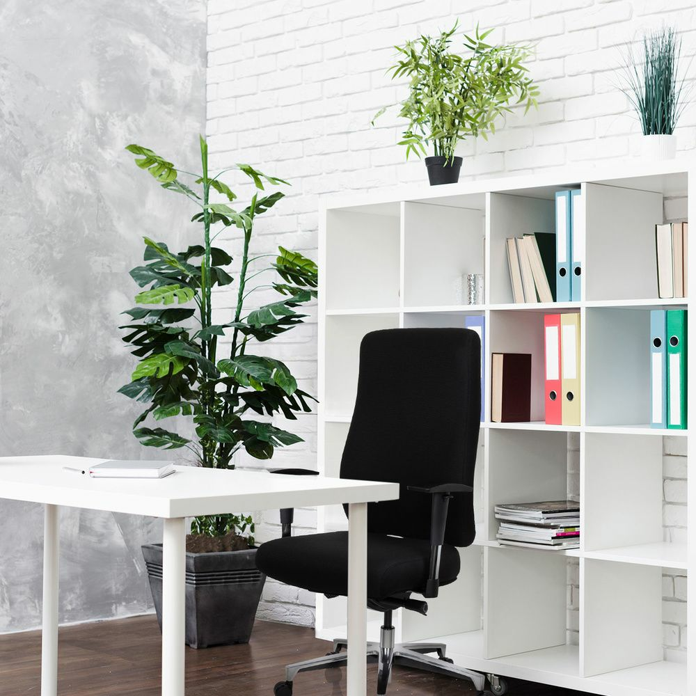 B-Ware Hjh Office Profi Bürostuhl Chefsessel Forcom Stoff Schwarz