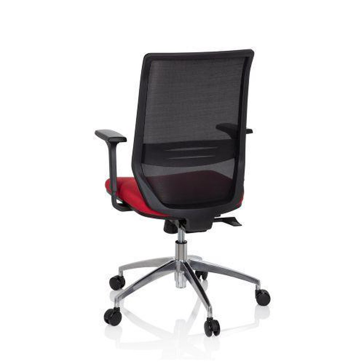 Hjh Office Profondo Bürostuhl Drehstuhl Schwarz Rot Stoff Netzgewebe Ergonomie B-Ware - 4251084676926