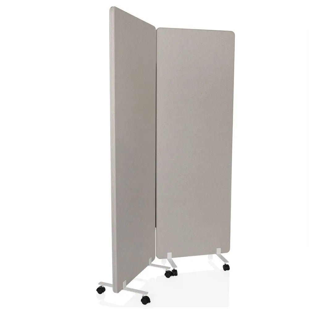 B-Ware Hjh Office Trennwand Raumteiler Flexmiut 1 Büro Akustik Wand Stellwand Grau 2er - 4251084677787