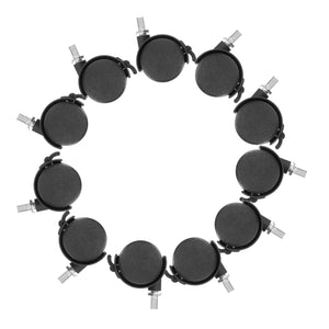 B-Ware Magiclulu Bürostuhlrollen Möbelrollen Universalrollenräder Schwarz Haushaltsbüro