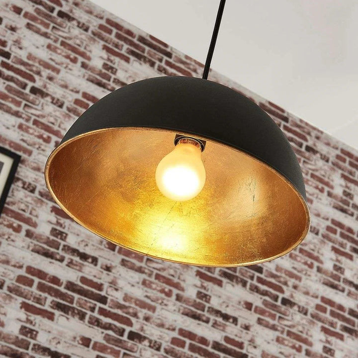 Lindby Pendelleuchte Leya Pendelleuchte Lampe Leuchte Hängeleuchte E27 schwarz