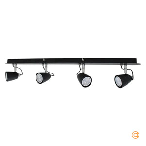 B-Ware Lindby Deckenstrahler Deckenlampe Strahler Schwarz 4 Flammig Wohnbereich