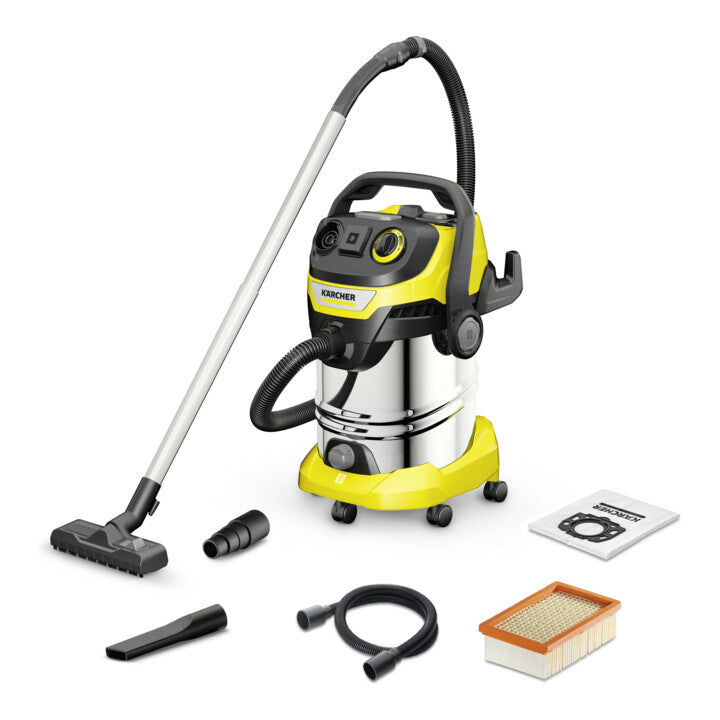 Kärcher WD 6 P S V-30/6/22/T Nass-/Trockensauger 30l 1300W Edelstahl 5 Lenkro... - 4054278661810