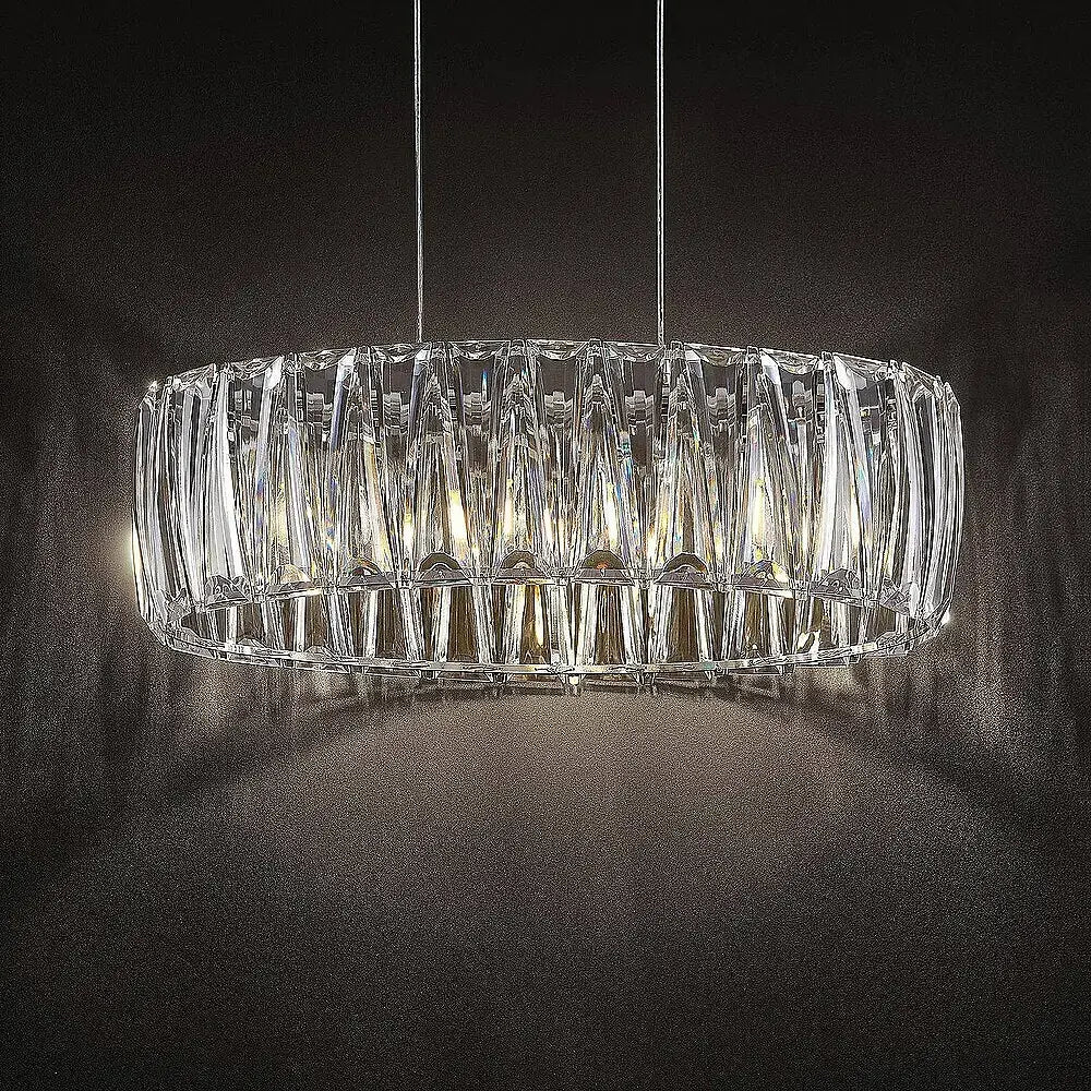 B-Ware Lindby Pendelleuchte Hängelampe Sofia Transparent Chrom Kunststoff E14 Led Lampe - 4251096708288