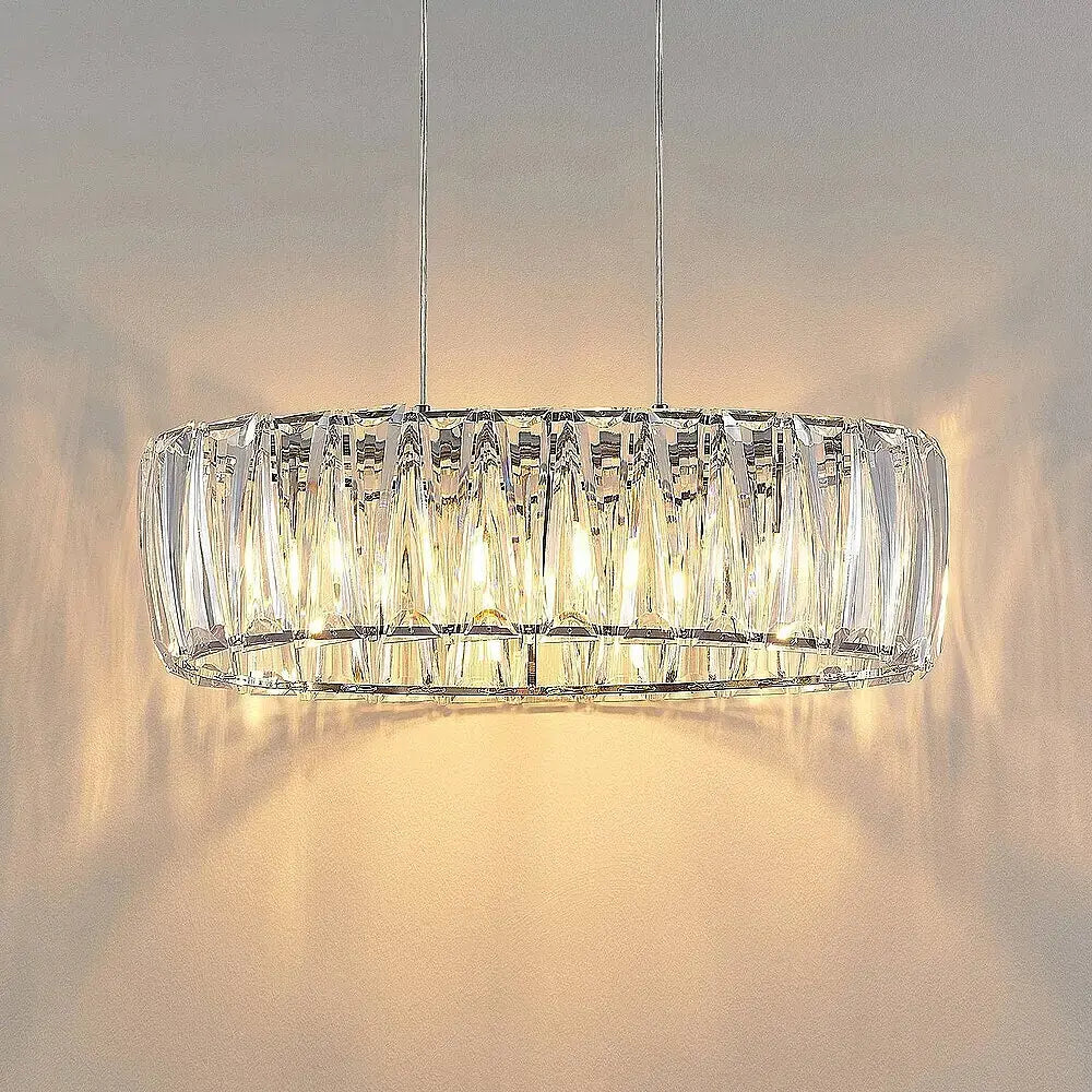 B-Ware Lindby Pendelleuchte Hängelampe Sofia Transparent Chrom Kunststoff E14 Led Lampe - 4251096708288