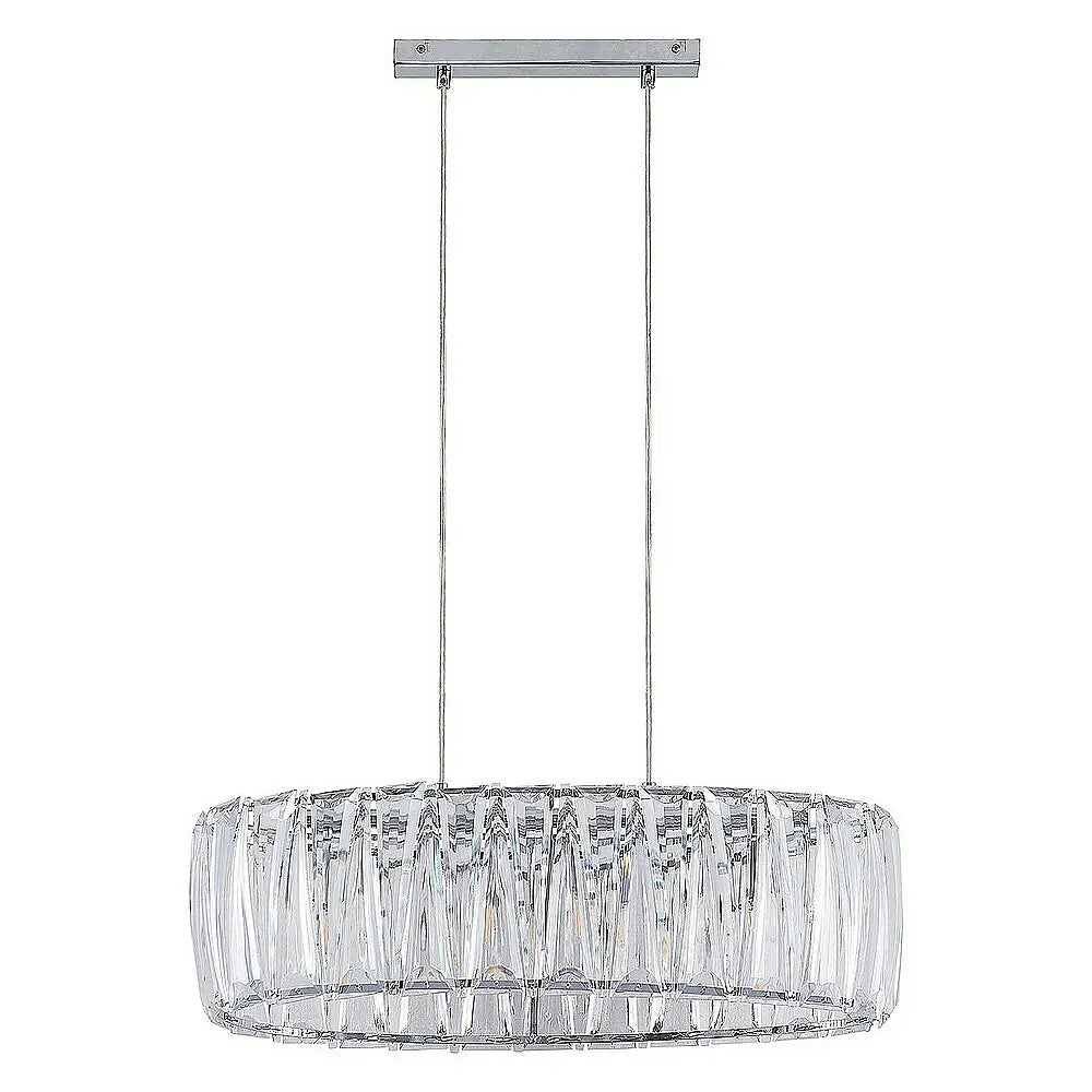 Lindby Pendelleuchte Hängelampe Sofia transparent chrom Kunststoff E14 LED Lampe - 4251096708288