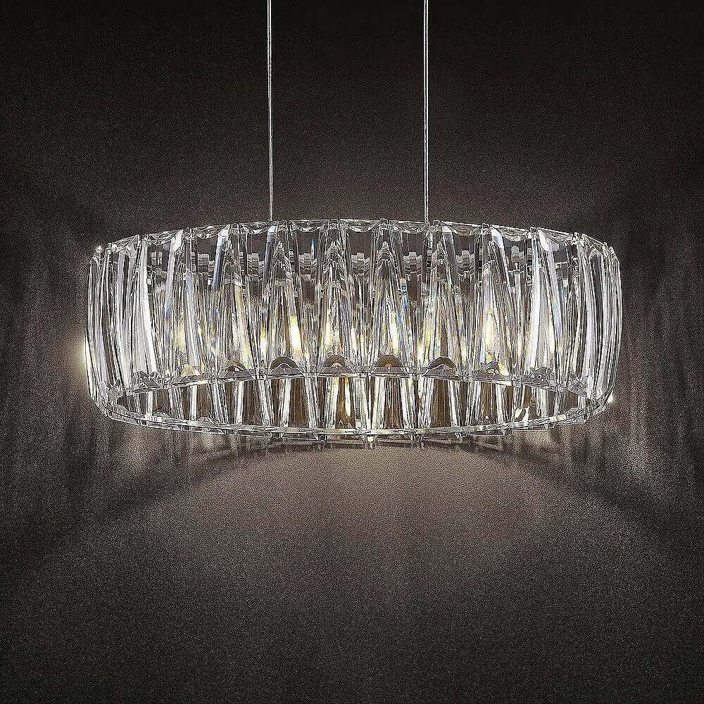 Lindby Pendelleuchte Hängelampe Sofia transparent chrom Kunststoff E14 LED Lampe - 4251096708288