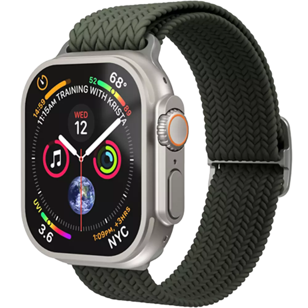 Vonmählen Woven Loop Olive 38 40 41 mm Uhrenarmband Apple Watch Textilband - 4251483617469