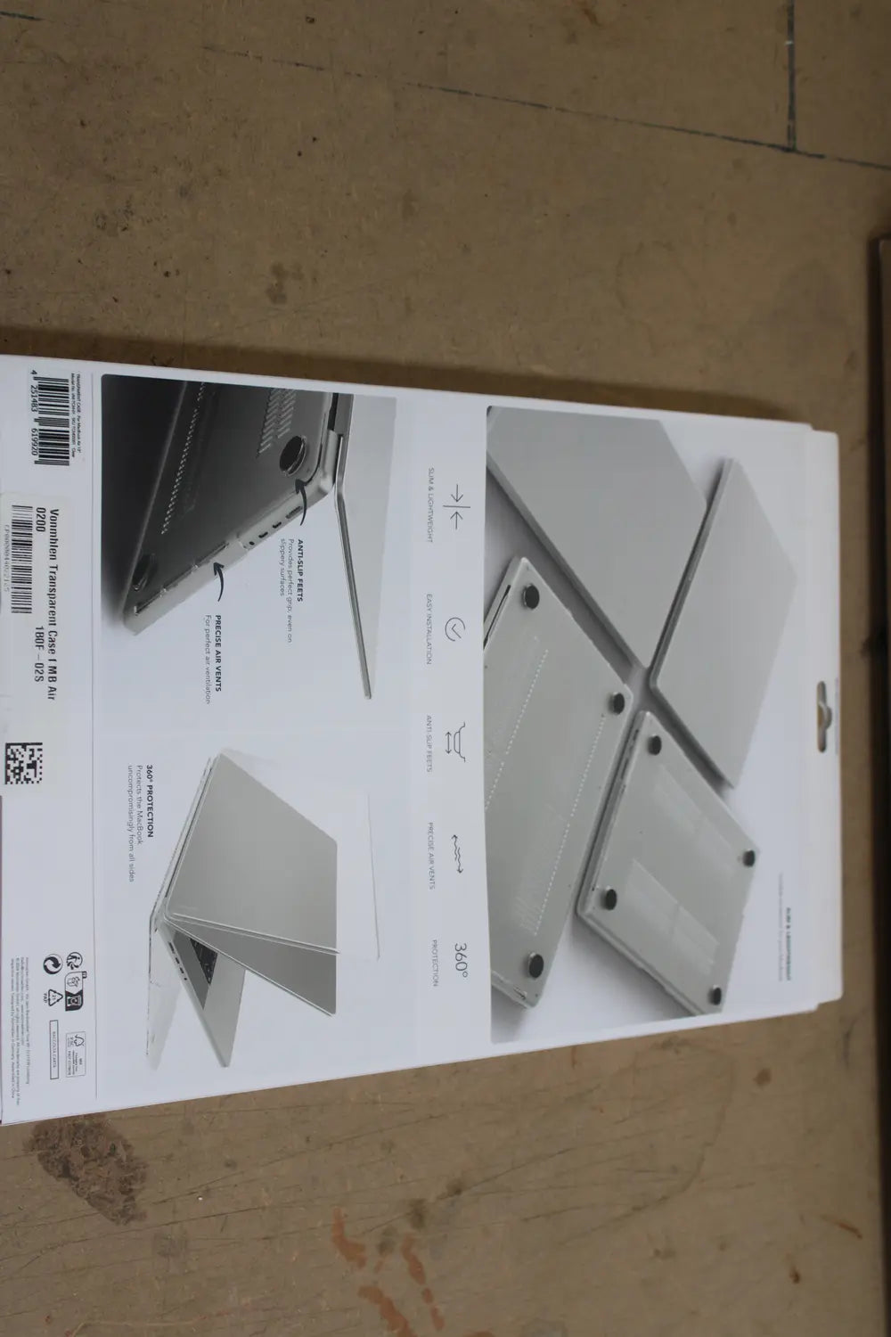 B-Ware Vonmählen Hülle Case Schutzhülle Mac Book Air 2022 Transparent Notebook Klar - 4251483619920
