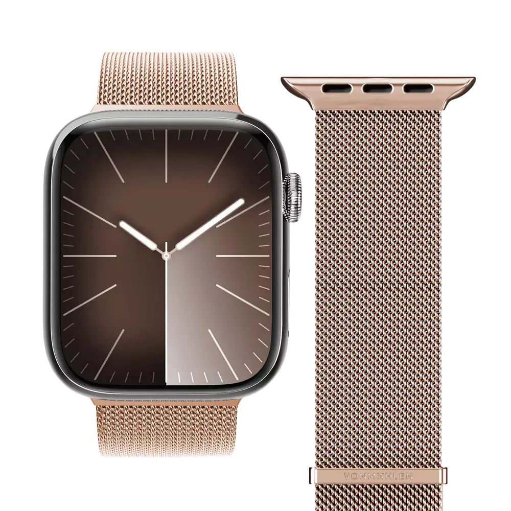 B-Ware Vonmählen Armband Band Milanese Loop Edelstahl Roségold Apple Watch 42/44/45/49 - 4251483624726