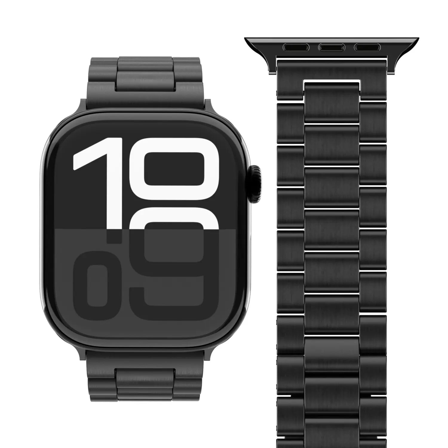 B-Ware Vonmählen Armband Band Edelstahl Apple Watch 40 41 42 Mm Ersatzarmband Schwarz - 4251483654952