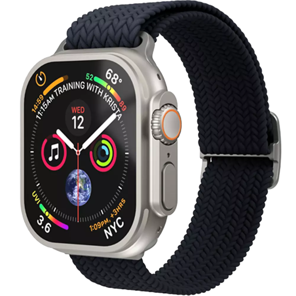 B-Ware Vonmählen Woven Loop Band Armband 44 Mm 45 Mm 46 Mm 49 Mm One Size Navy Blau