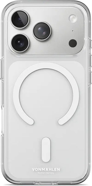 B-Ware Vonmählen Hülle Case Schutzhülle I Phone 17 Pro Transparent Weiß Magnet Mag Safe