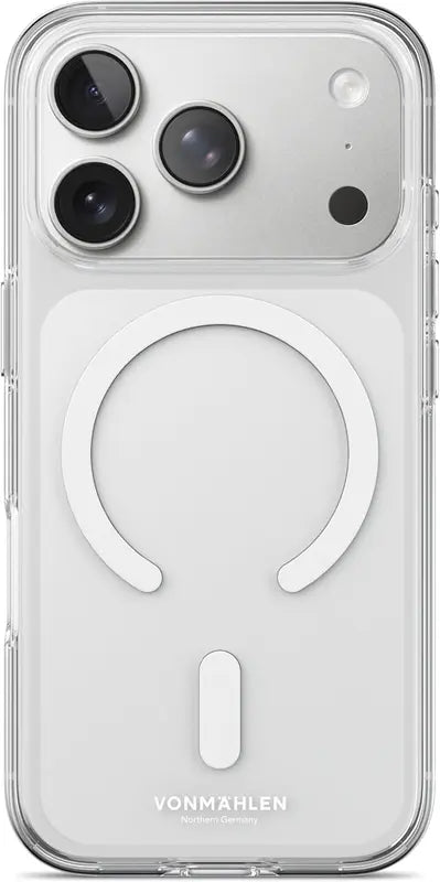 B-Ware Vonmählen Hülle Case Schutzhülle I Phone 17 Pro Transparent Weiß Magnet Mag Safe - 4251483681385