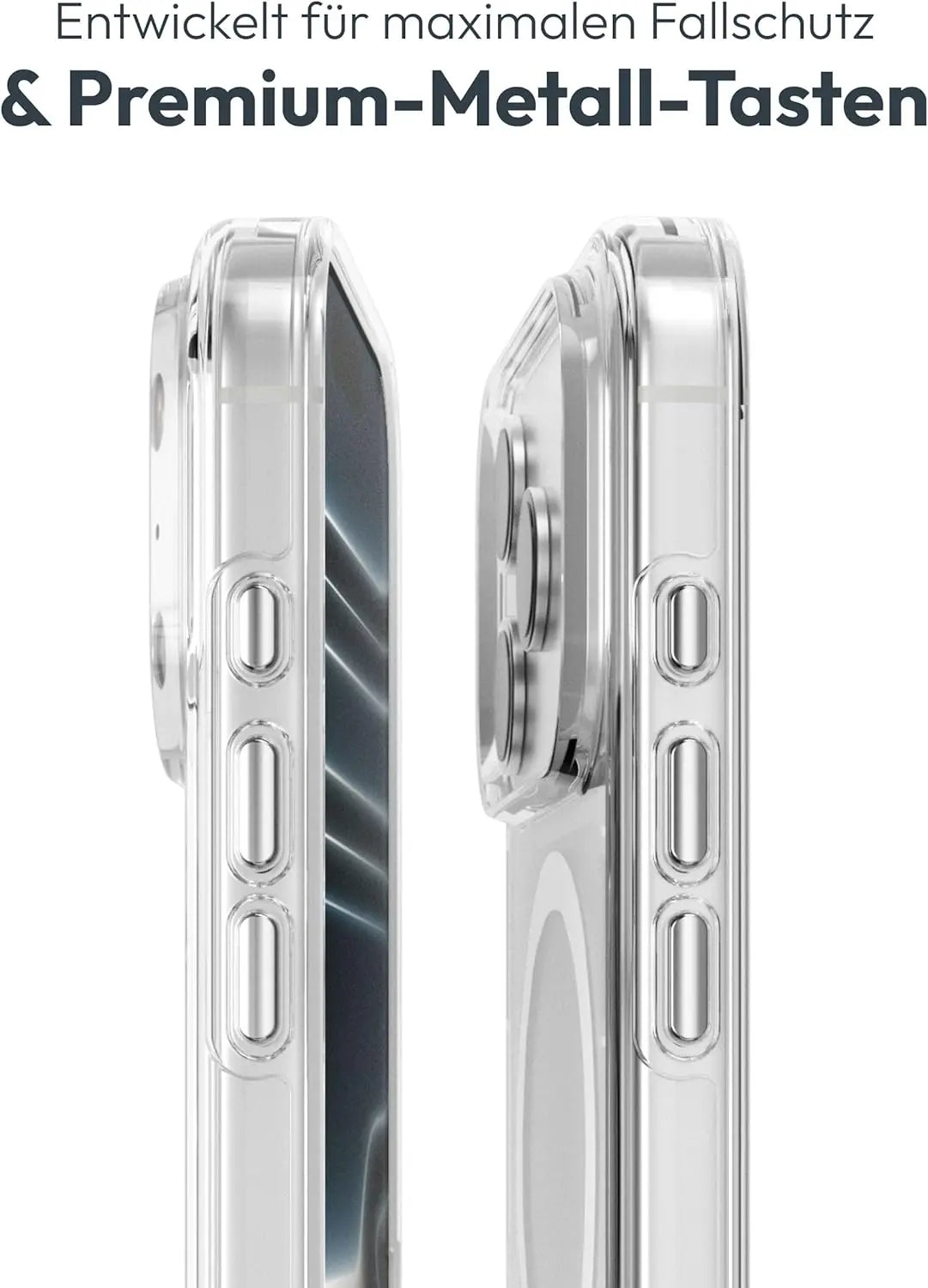 B-Ware Vonmählen Hülle Case Schutzhülle I Phone 17 Pro Transparent Weiß Magnet Mag Safe - 4251483681385
