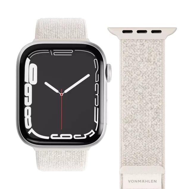Vonmählen Fitness Loop 2 Band Armband Cream Uhr Nylon Silikon 40/41/42mm - 4251483684720