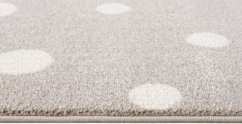 B-Ware Jimri Kinderteppich Läufer Teppich Kinderzimmer Beige Dots Punkte 80 X 150 Cm - 4251699100571