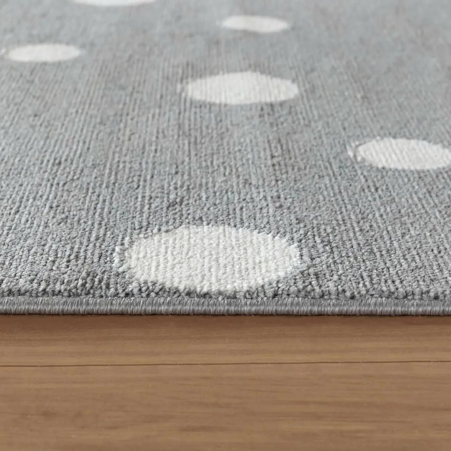 B-Ware Jimri Kinderteppich Spielteppich Kinderzimmer Jugendzimmer Dots Grau 80 X 150 Cm - 4251699107211