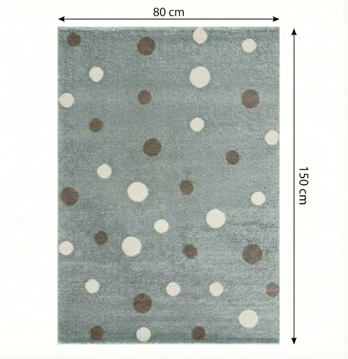 B-Ware Jimri Kinderteppich Läufer Mint Teppich Kinderzimmer Dots Punkte 80 Cm X 150 Cm - 4251699107266