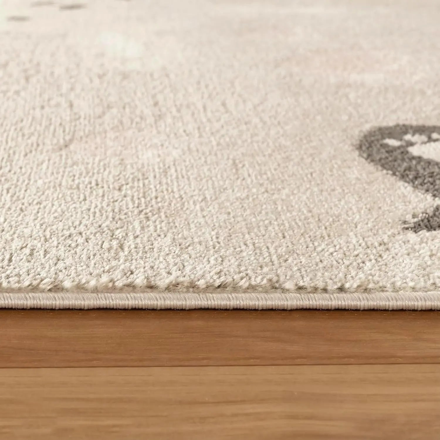 B-Ware Jimri Kinderteppich Teppich Läufer Kinderzimmer Panda Hase Bär Beige 80 X 150 Cm - 4251699108034