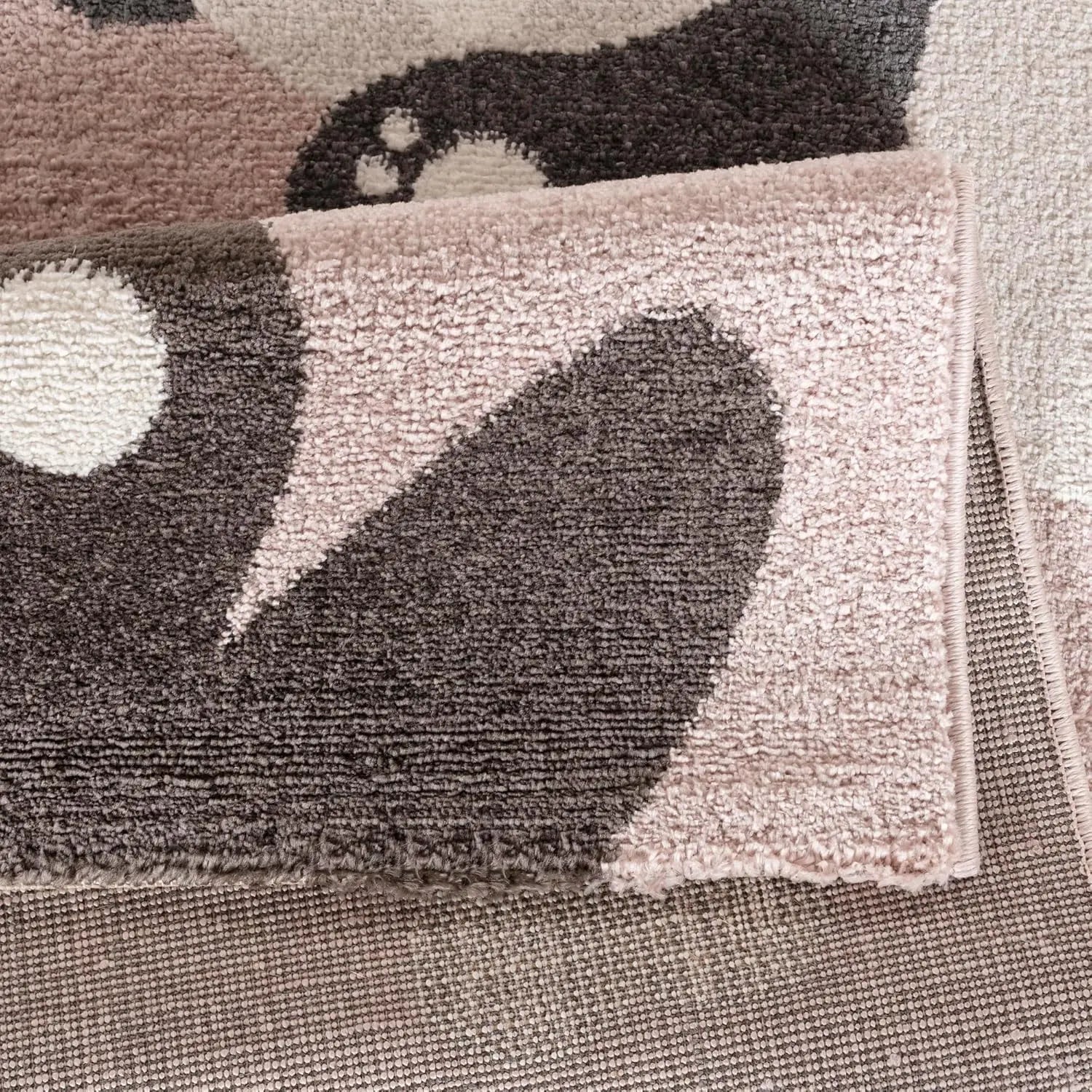 B-Ware Jimri Teppich Kinderteppich Kinderzimmer Bär Hase Panda Herz Hellrosa 120x170 Cm - 4251699108072