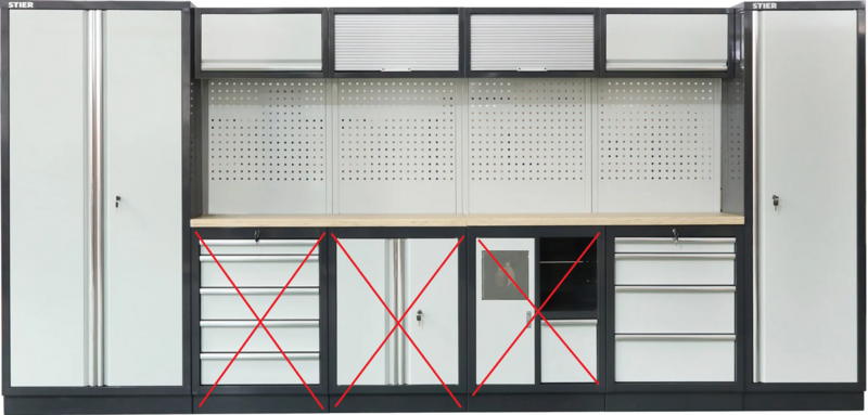 B-Ware Stier Werkstatteinrichtung Basic Modul Werkbank Arbeitstisch Siehe Text/Fotos - 4251709623311