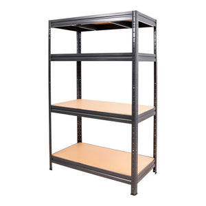 B-Ware STIER Fachbodenregal Regal Schwerlastregal 600kg 1770x1600x600mm Graphitgrau