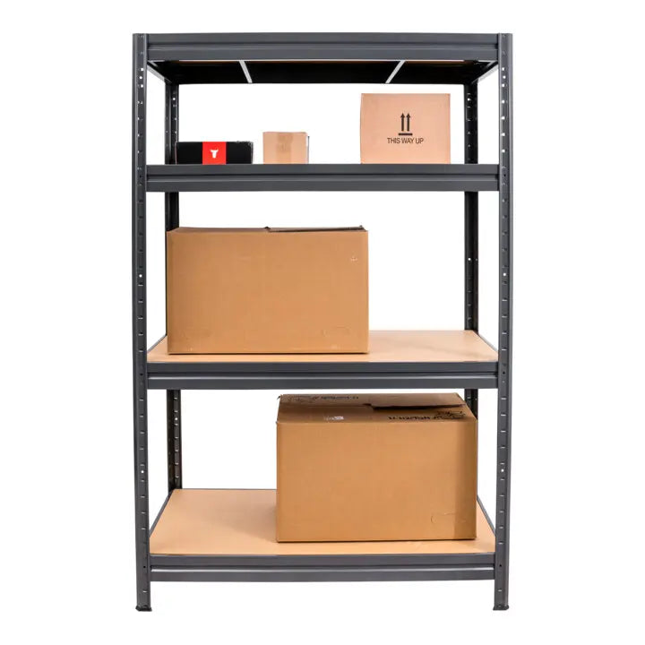 B-Ware Stier Fachbodenregal Regal Schwerlastregal 600kg 1770x1600x600mm Graphitgrau - 4251709625322