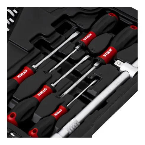 B-Ware Stier Werkzeugkoffer Set Werkzeugbox Werkzeugsortiment 60 Teilig Mobil Werkstatt - 4251709626534