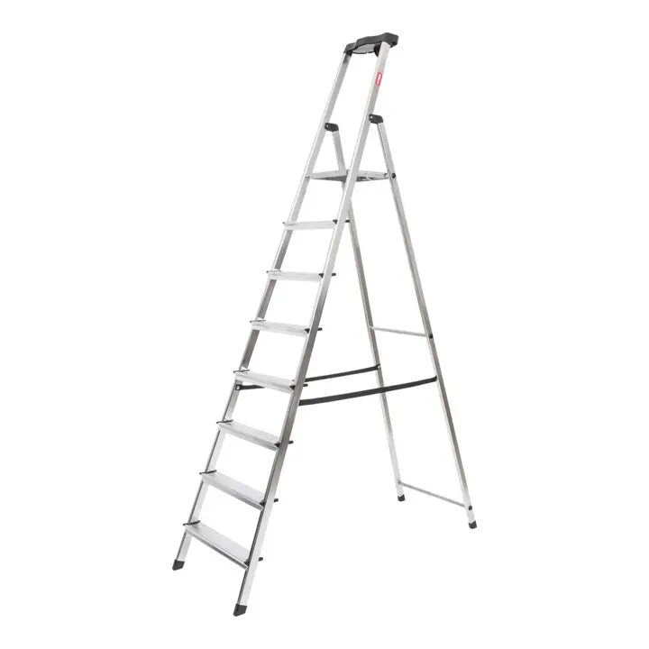 B-Ware Stier Stehleiter Trittleiter Stufenleiter 8 Stufen Einseitig Begehbar Aluminium - 4251709626978