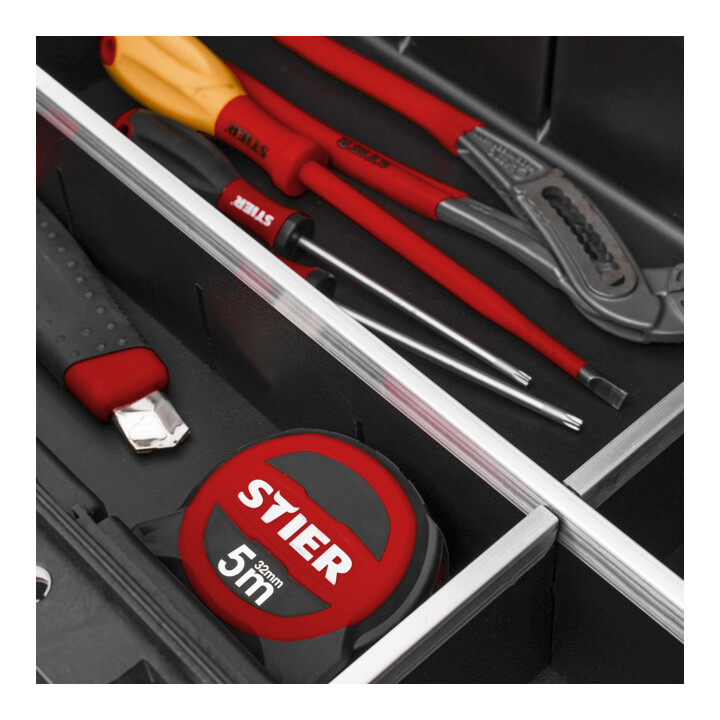 B-Ware Stier Werkzeugkoffer Koffer Werkzeug Leer Mit Rollen Teleskopgriff Flugtaugli607 - 4251709636380