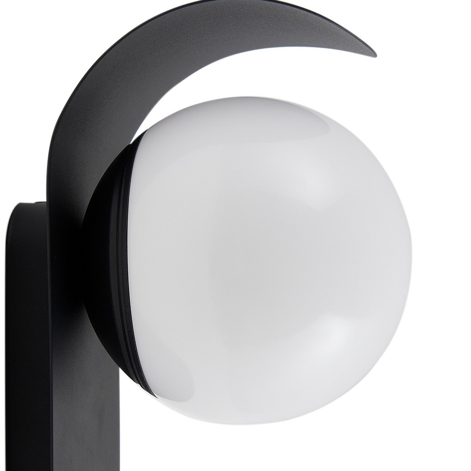 Applique murale extérieure LED Lindby, avec détecteur de mouvement, noir et blanc, aluminium, produit de seconde main.