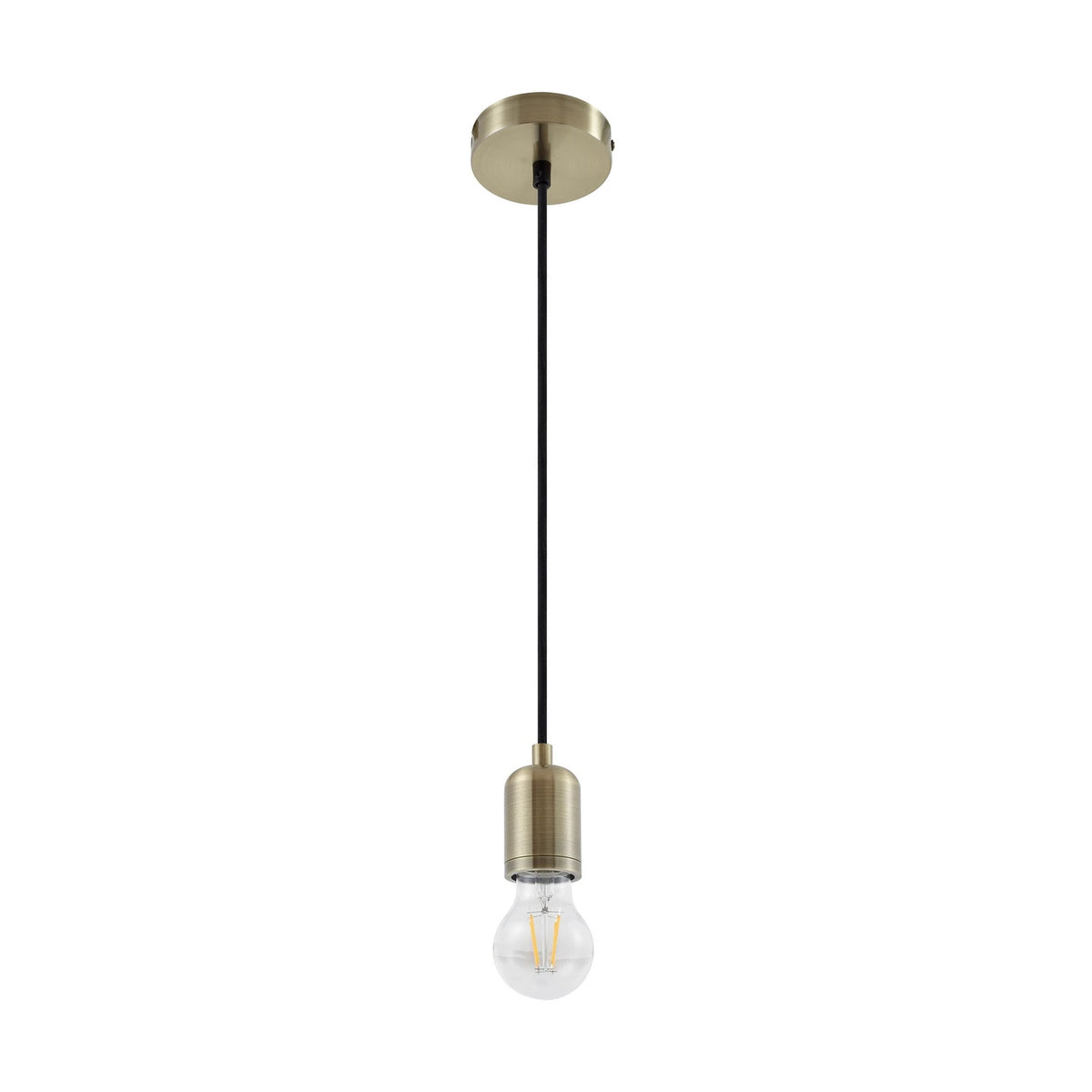 Lindby Pendelleuchte Hängeleuchte Hattie messing Aluminium E27 LED Wohnzimmer - 4251911797442