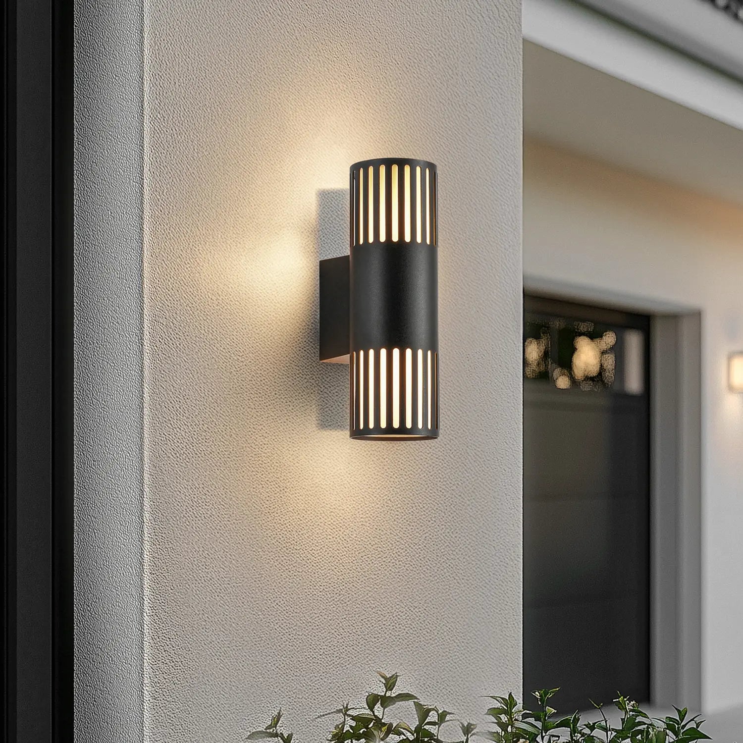 B-Ware Lindby Lurinda Außenwandleuchte Außenlampe Wandlampe Schwarz 2 Flammig ø 10 Cm - 4251911797923