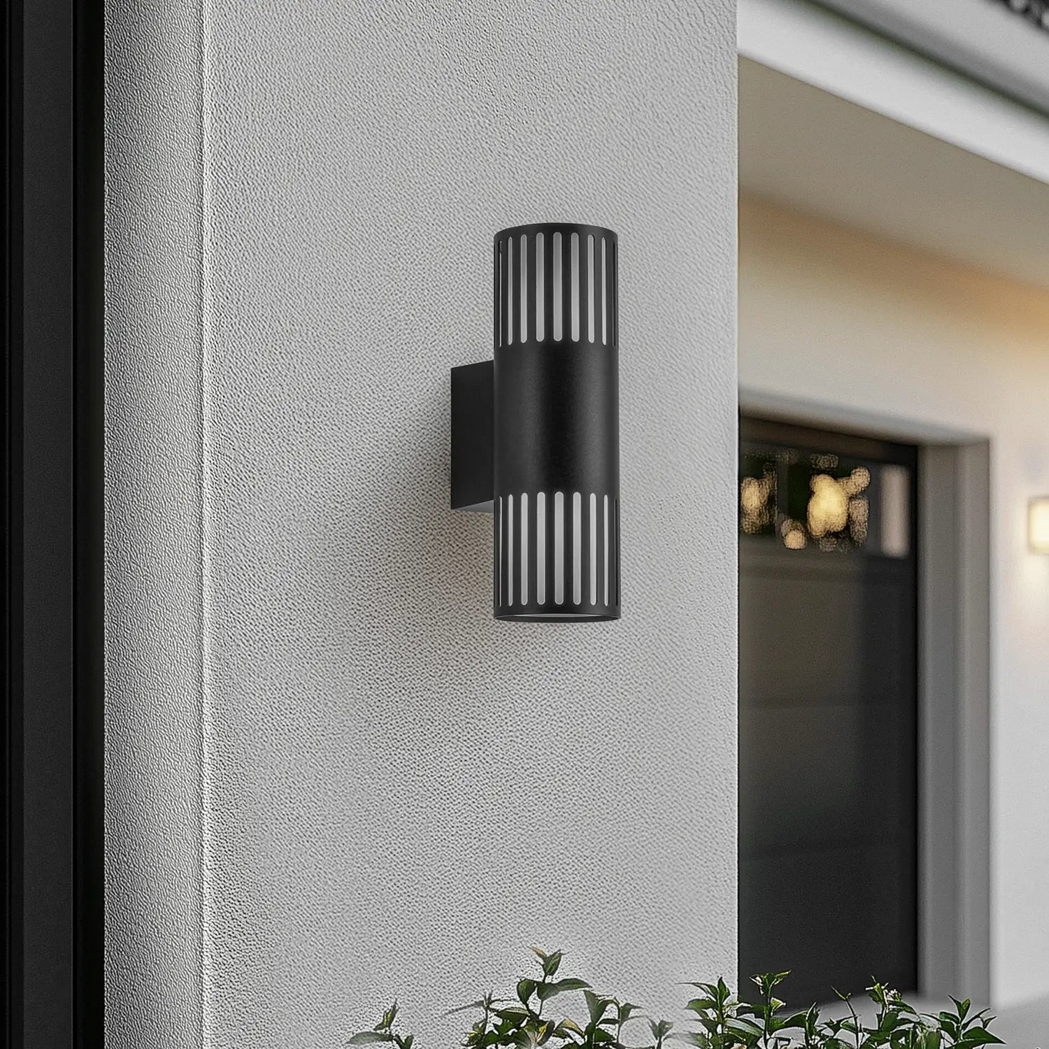 B-Ware Lindby Lurinda Außenwandleuchte Außenlampe Wandlampe Schwarz 2 Flammig ø 10 Cm - 4251911797923