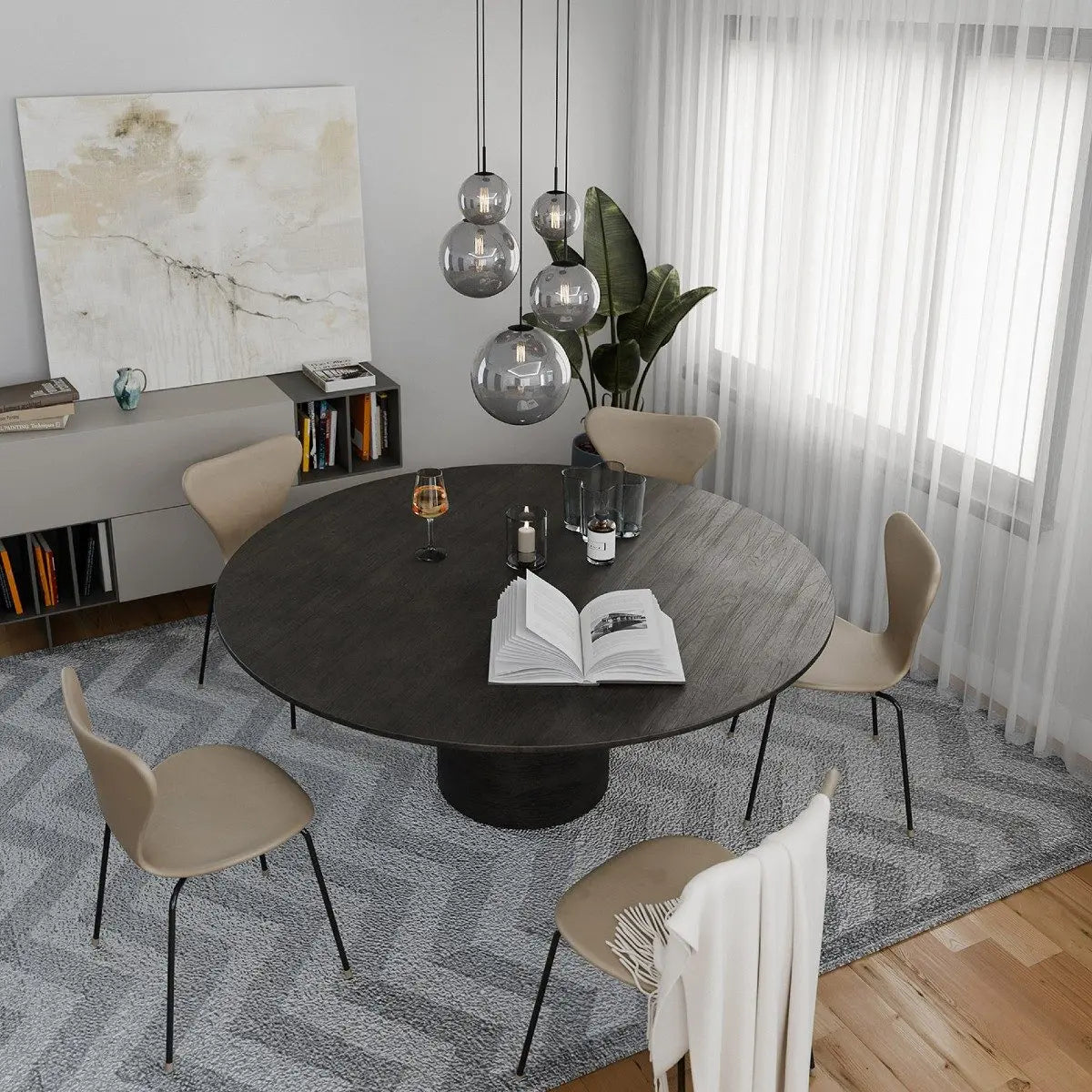 B-Ware Liadomo Pendelleuchte Vetro Cluster Lampe 5 Flammig Rauchglas Rauchfarben Getönt - 4252008714557