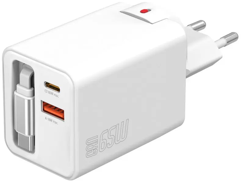 B-Ware 4smarts Netzladegerät Ladegerät Usb C Ga N Flex Jojo Kabel Weiß Reiseadapter 65 W - 4252011911738