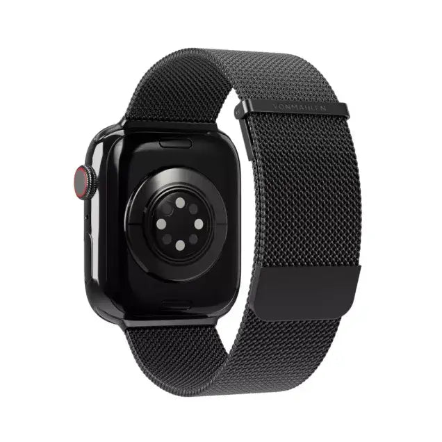 B-Ware Vonmählen Milanese Loop 2 Uhrenarmband Band Apple Watch 42 44 45 49 Mm Schwarz