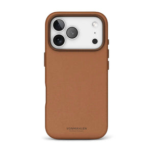 B-Ware Vonmählen Schutzhülle Cover Apple I Phone 17 Pro Like Leather Case Braun