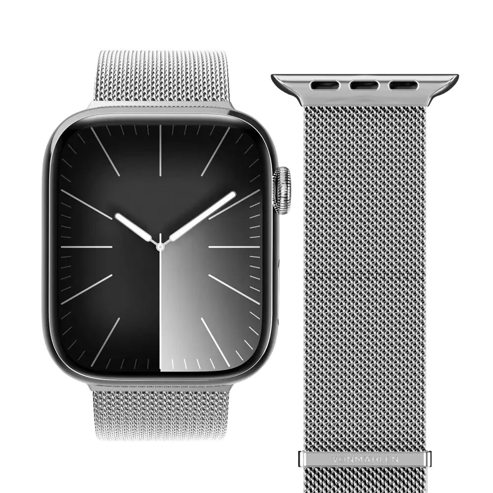 B-Ware Vonmählen Armband Band Schlaufe Milanese Loop 2 Silber Apple Watch Edelstahl - 4255591567838