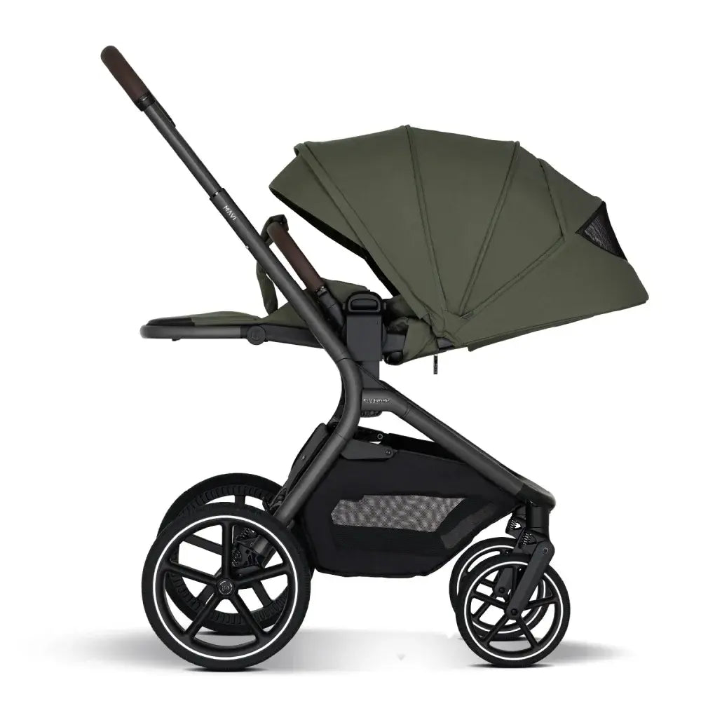 B-Ware My Junior Kombikinderwagen Kinderwagen Mavi Olive Green Babywanne Sportsitz Set - 4255746211470