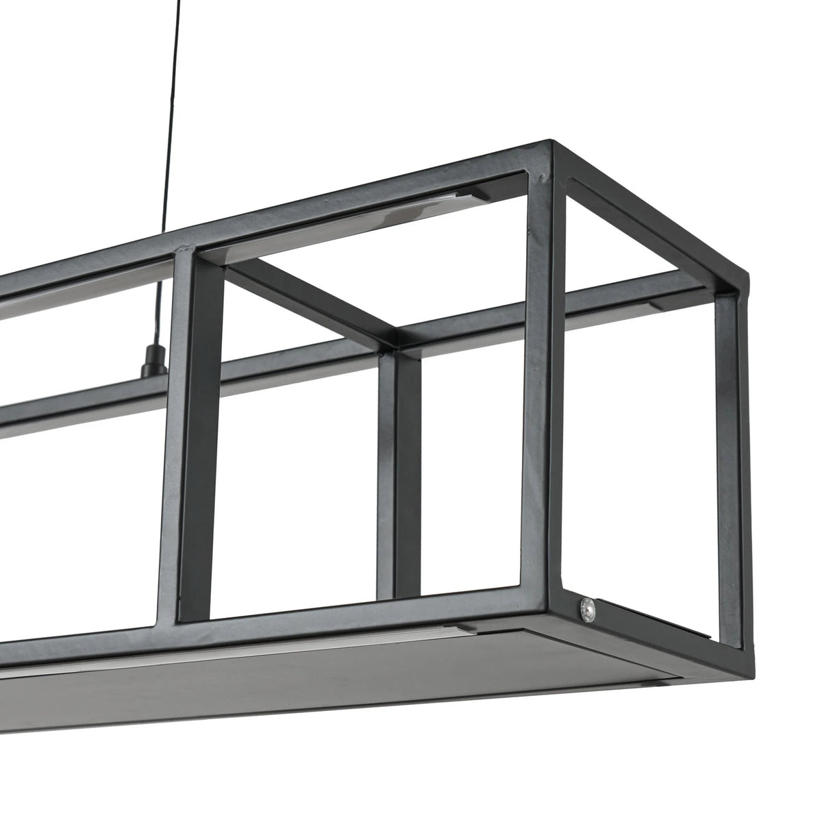 Lucande Pendelleuchte Hängeleuchte LED Lampe Estante schwarz dimmbar Eisen - 4255830901089
