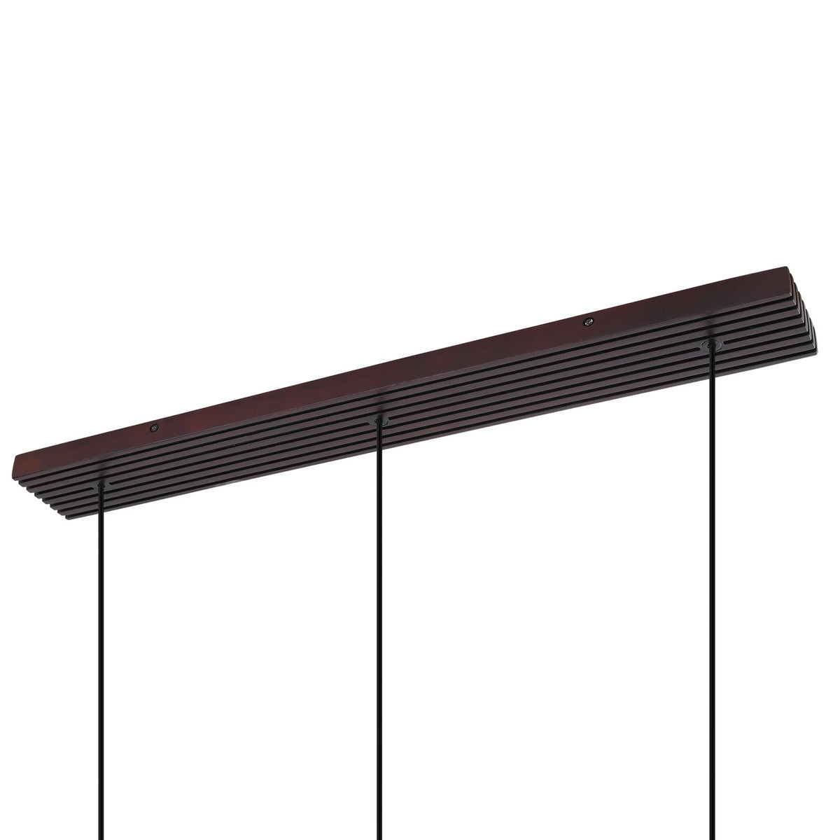 Lucande Hängeleuchte Pendelleuchte Veloura Glas Eiche rauchgrau 3-flg E27 LED - 4255830901096