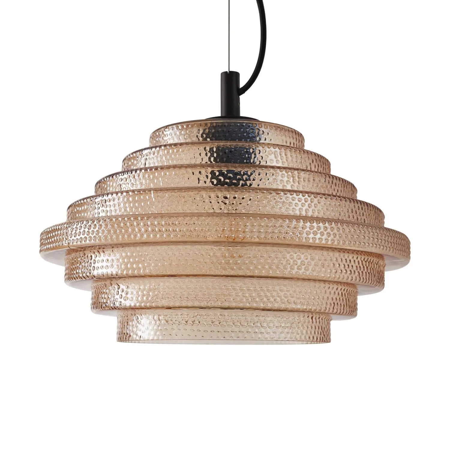 B-Ware Lindby Pendelleuchte Hängelampe Orliana Amber Glas Esszimmer ø 35 Cm E27 Led - 4255830902079
