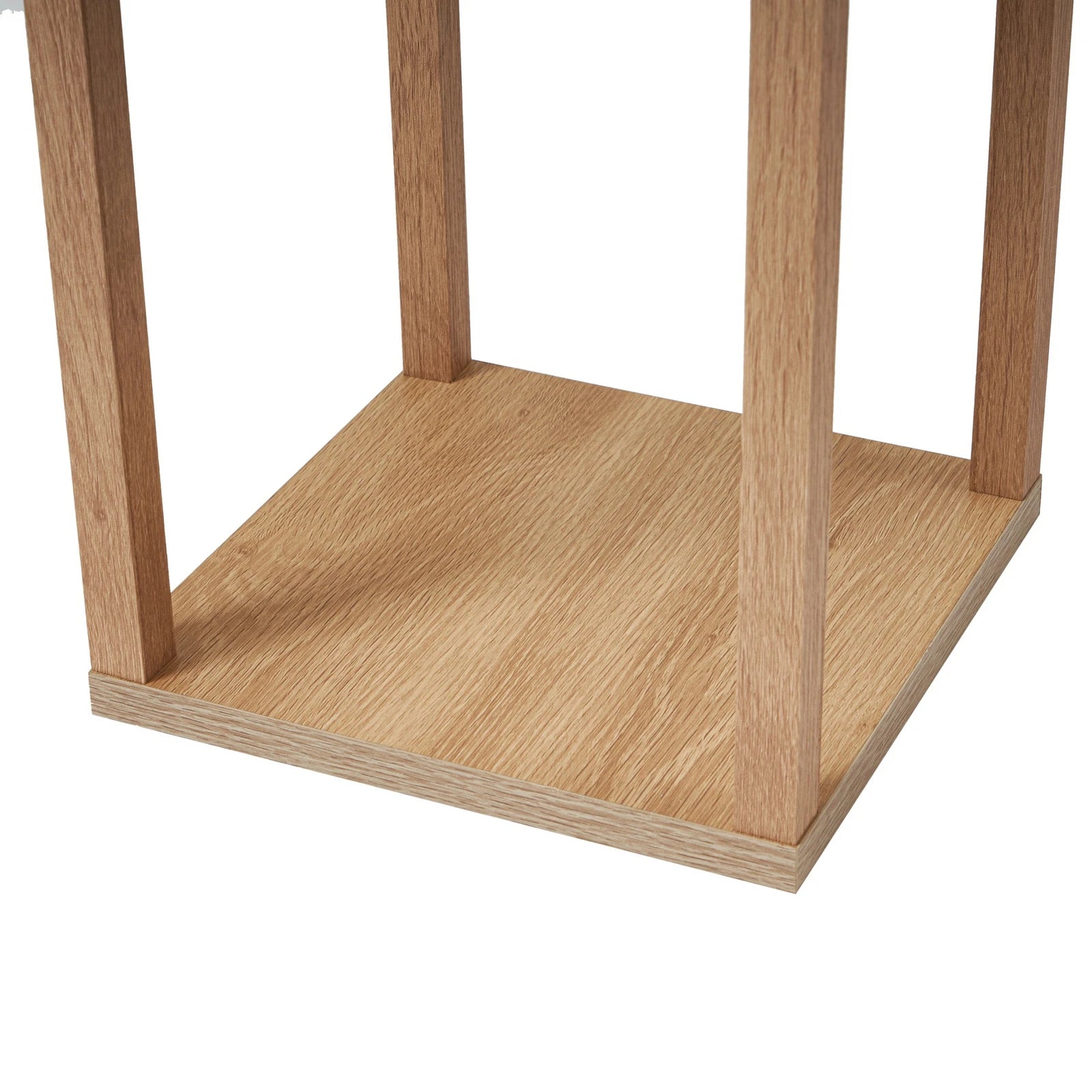 Lindby Stehleuchte Lampen Birta Regal Holz holzfarben weiß Textil Kiefernholz - 4255830903175