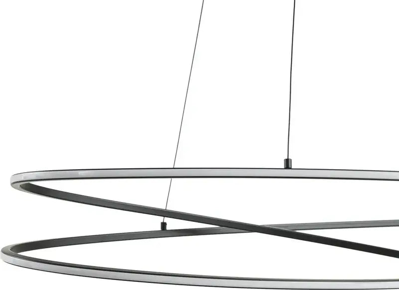 B-Ware Lucande Led Hängeleuchte Pendelleuchte Beleuchtung Schwarz Dimmbar 100cm