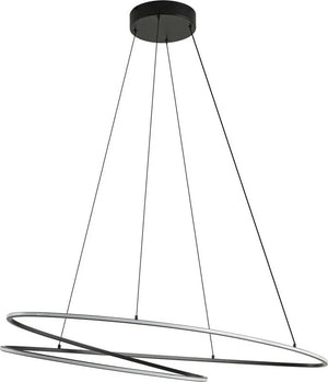 B-Ware Lucande LED Hängeleuchte Pendelleuchte Beleuchtung schwarz dimmbar 100cm855